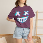 Rivals Inspired Squirrel Girl Cyber Hacker ESU Glitch Smile T-Shirt — Retro Vaporwave Graphic Tee