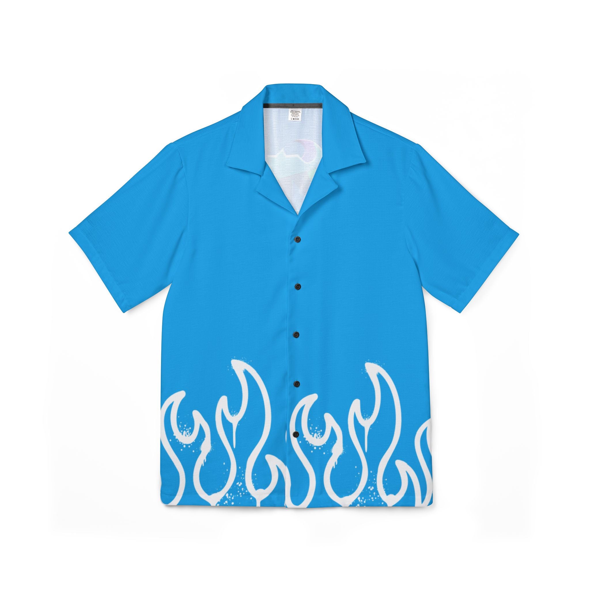 RIVALS INSPIRED HUMAN TORCH BLUE Flame Hawaiian Shirt