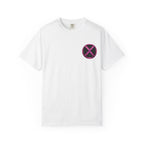 X-MEN GAMBIT Fleur-de-Lis Crest T-Shirt — Black Emblem Chest & Back Graphic