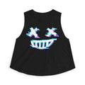 Rivals inspired Squirell Girl Cyber Hacker ESU Crop Top — Glitch Smile Graphic Women’s Cropped Tank