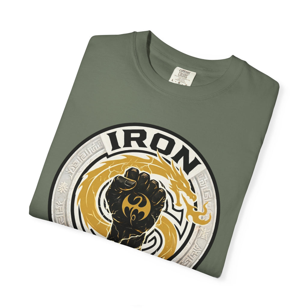Iron Fist Graphic T-Shirt — Vintage Martial Arts Logo Tee