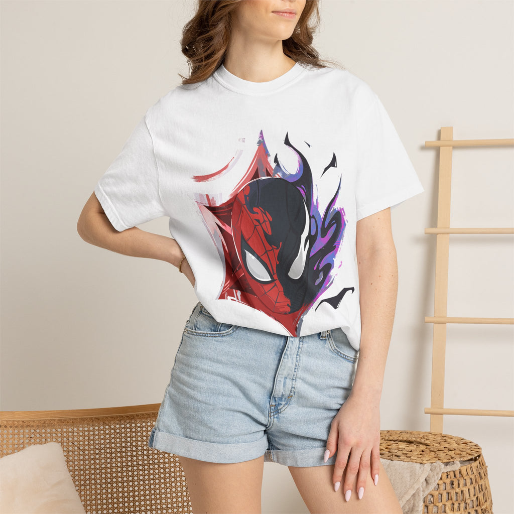 Spidey Light and Dark Split Face T-Shirt