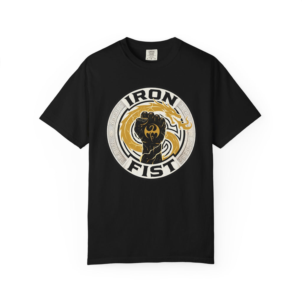 Iron Fist Graphic T-Shirt — Vintage Martial Arts Logo Tee