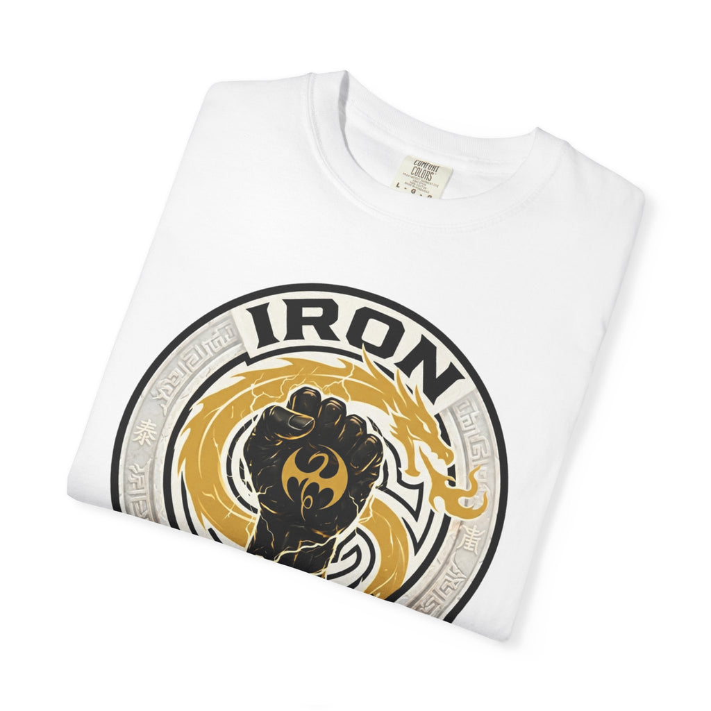 Iron Fist Graphic T-Shirt — Vintage Martial Arts Logo Tee