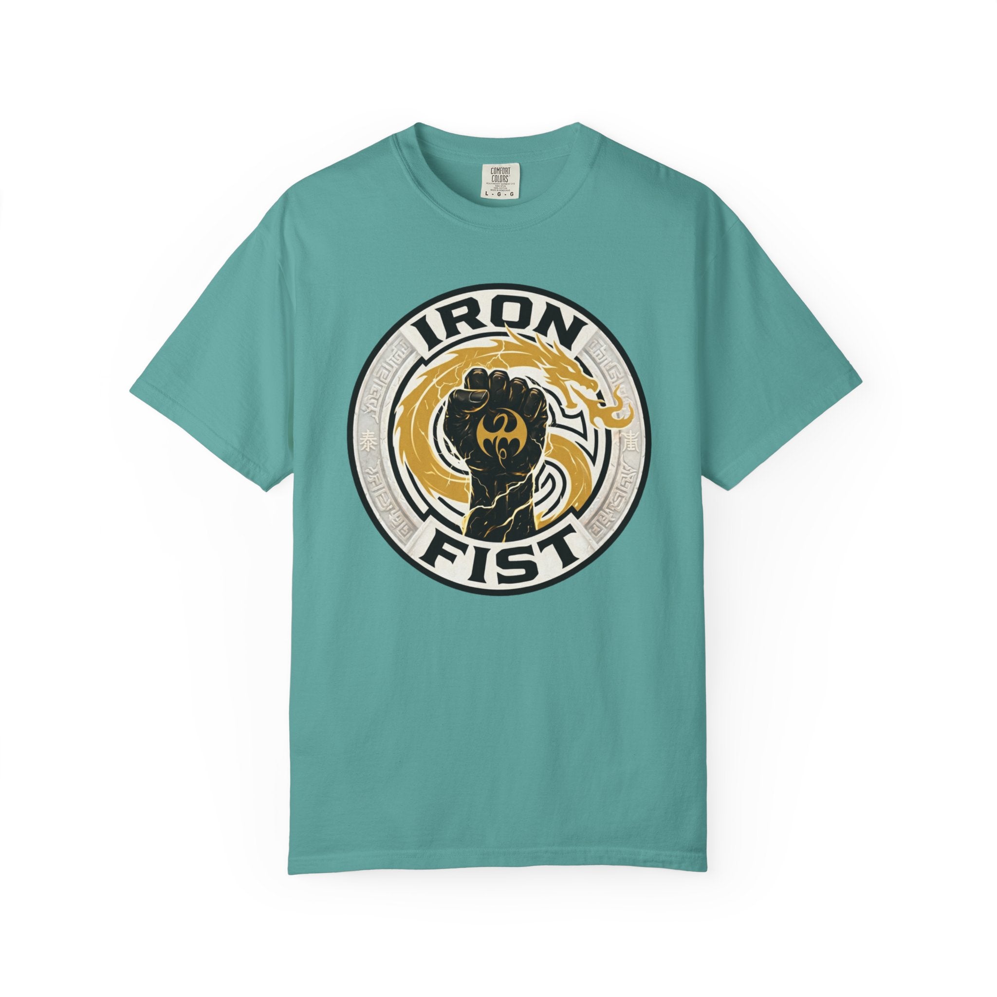 Iron Fist Graphic T-Shirt — Vintage Martial Arts Logo Tee