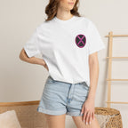 X-MEN GAMBIT Fleur-de-Lis Crest T-Shirt — Black Emblem Chest & Back Graphic