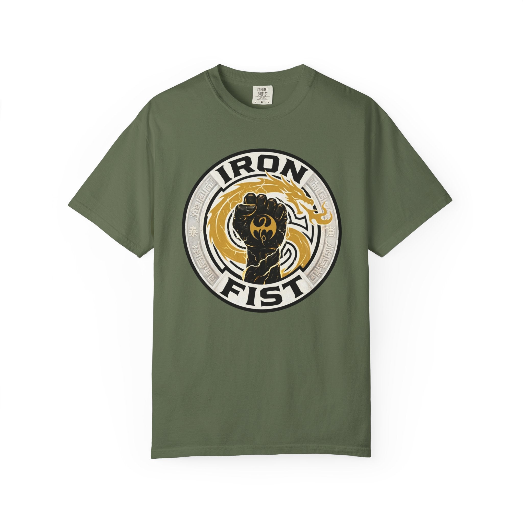 Iron Fist Graphic T-Shirt — Vintage Martial Arts Logo Tee