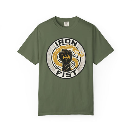 Iron Fist Graphic T-Shirt — Vintage Martial Arts Logo Tee