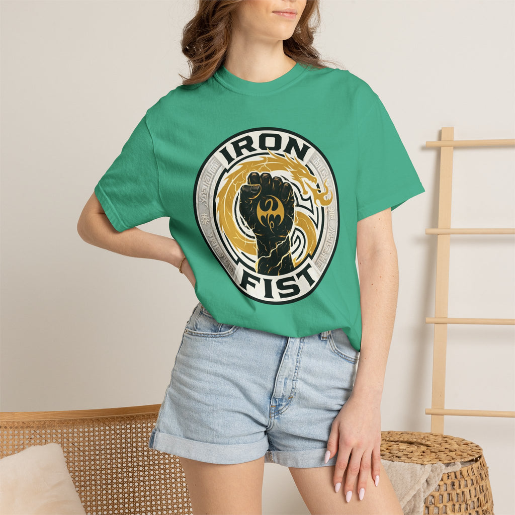 Iron Fist Graphic T-Shirt — Vintage Martial Arts Logo Tee