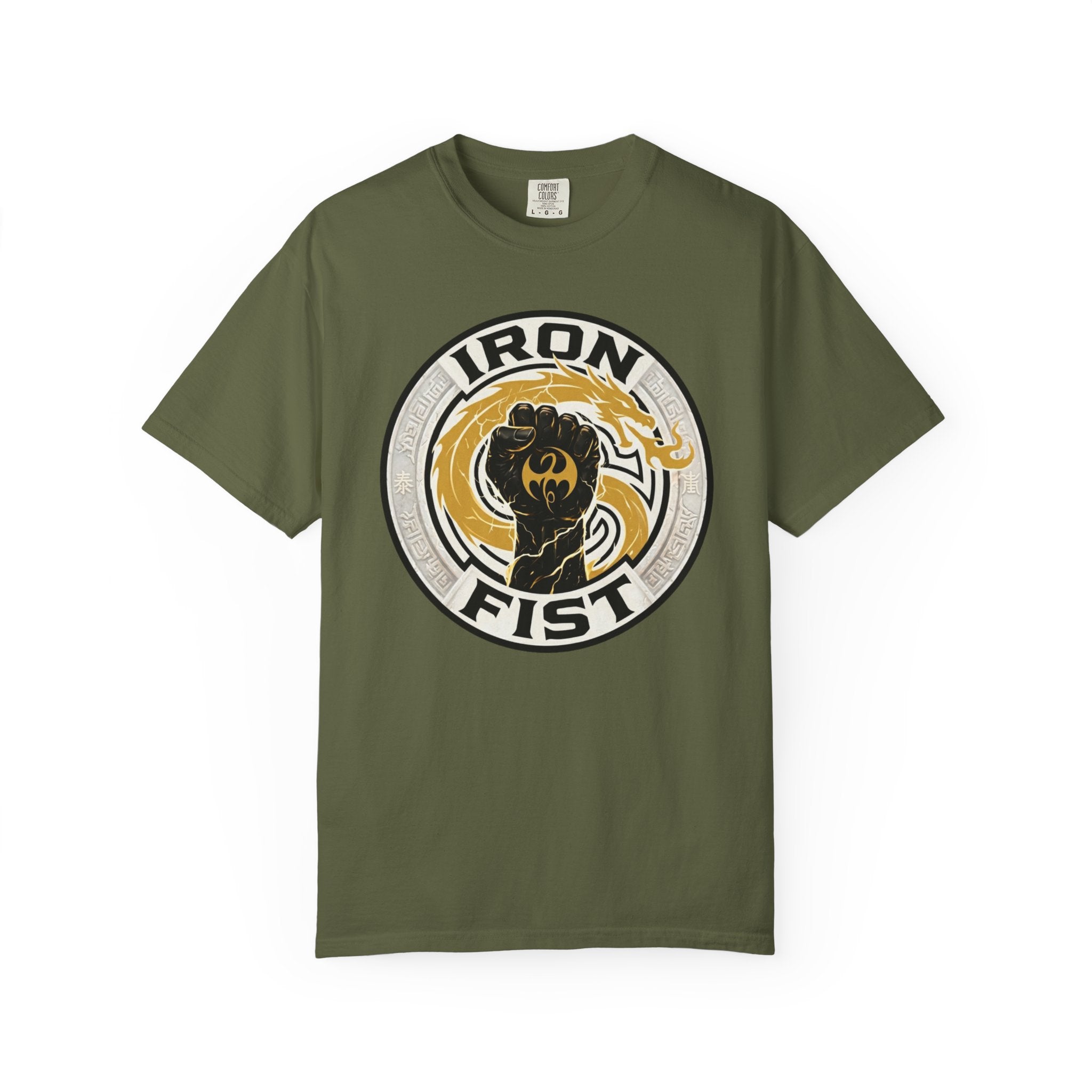 Iron Fist Graphic T-Shirt — Vintage Martial Arts Logo Tee