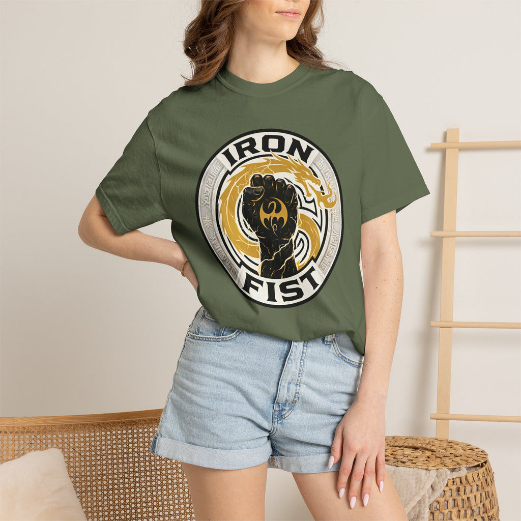 Iron Fist Graphic T-Shirt — Vintage Martial Arts Logo Tee