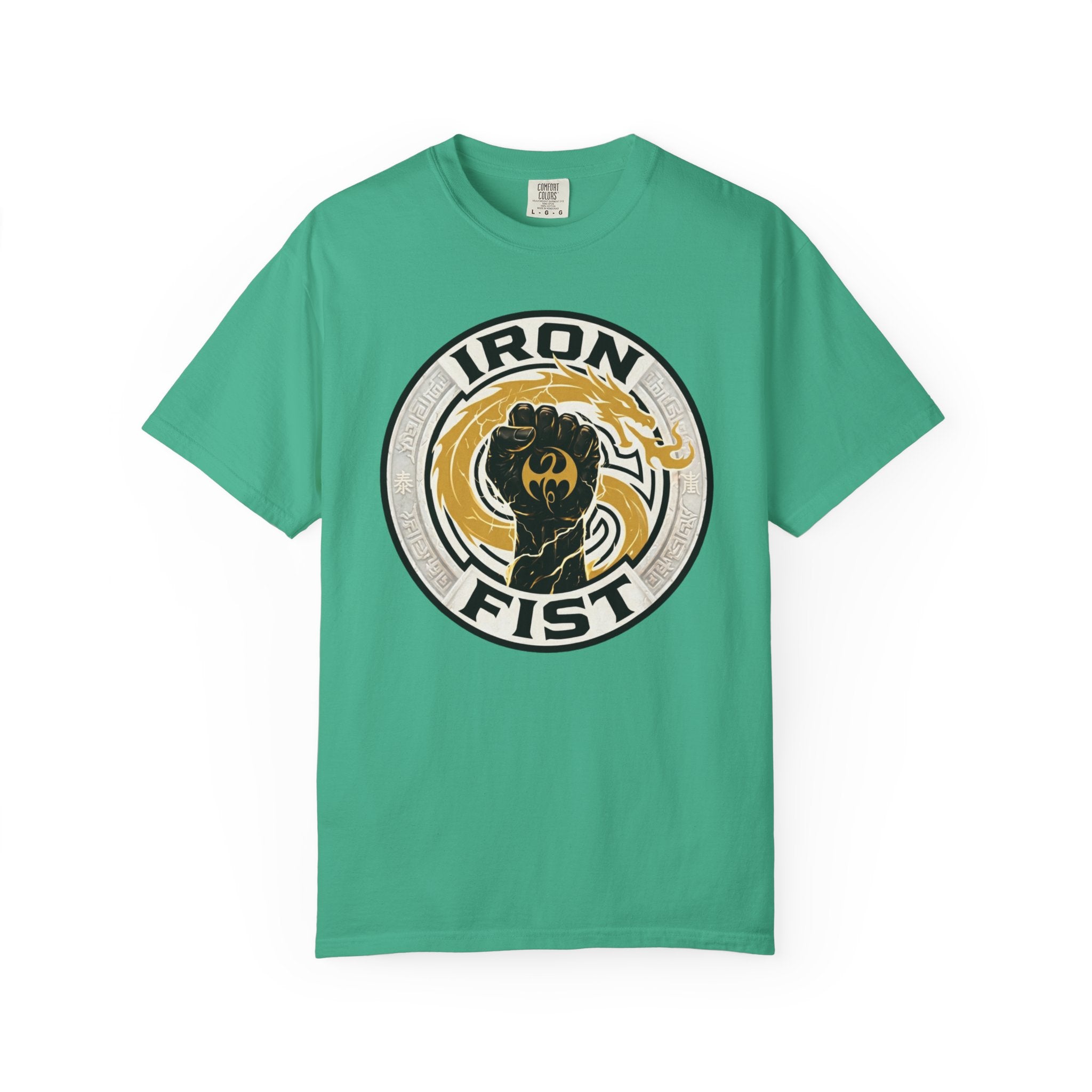 Iron Fist Graphic T-Shirt — Vintage Martial Arts Logo Tee