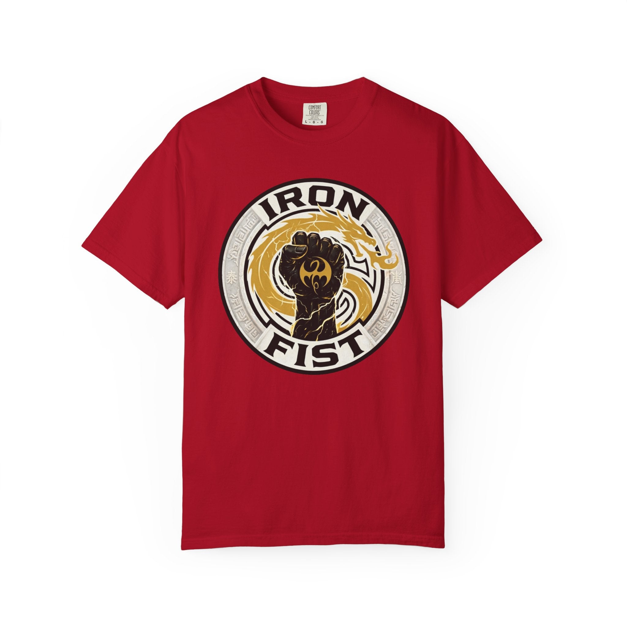Iron Fist Graphic T-Shirt — Vintage Martial Arts Logo Tee