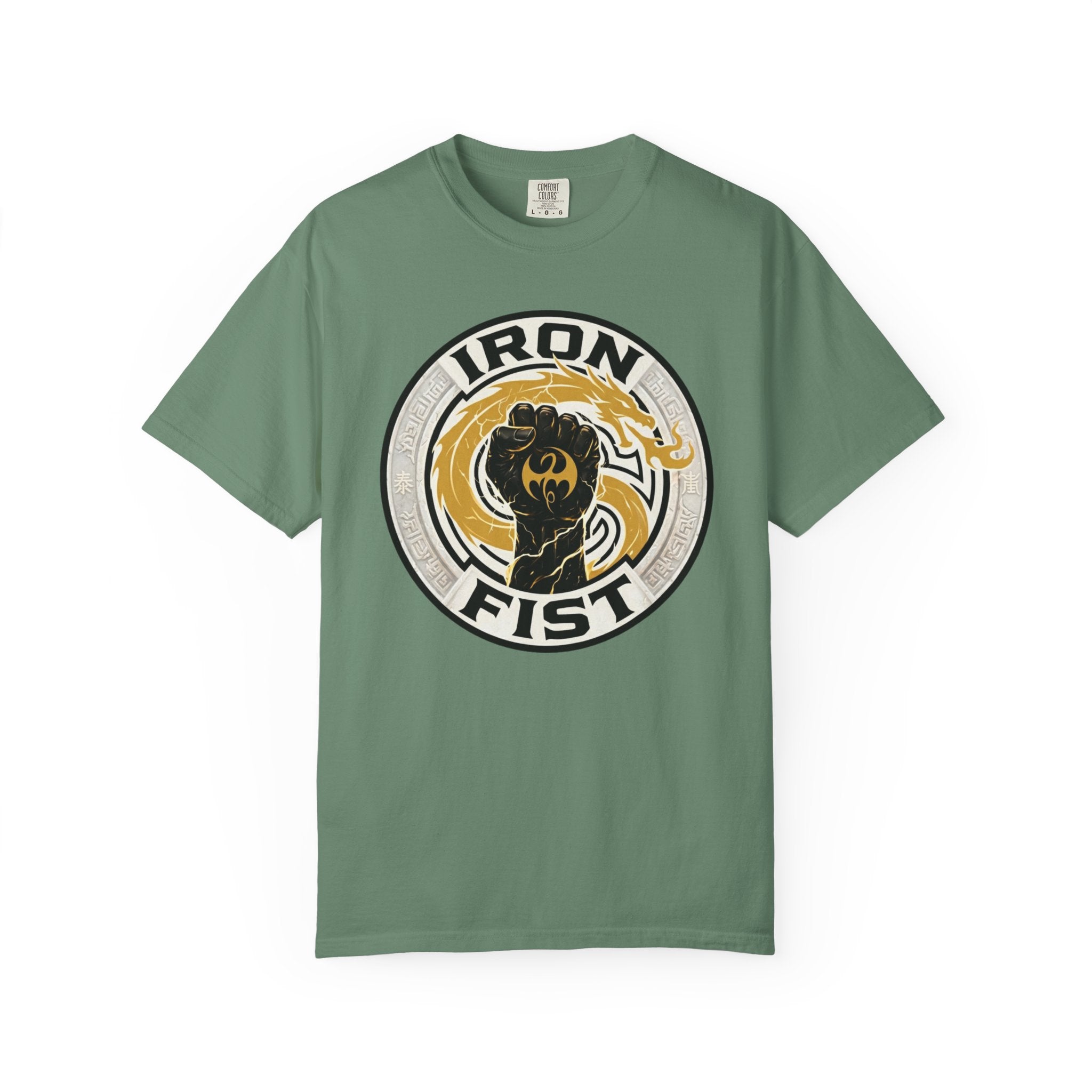 Iron Fist Graphic T-Shirt — Vintage Martial Arts Logo Tee