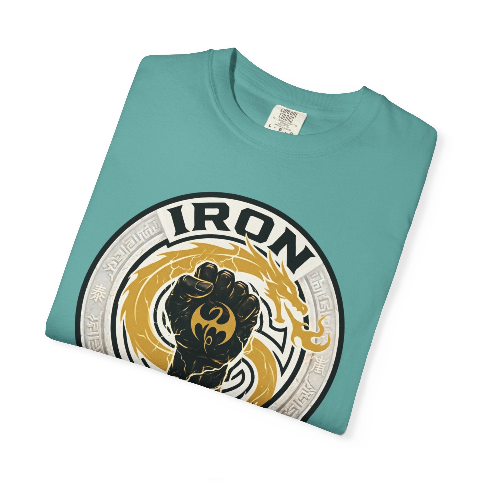 Iron Fist Graphic T-Shirt — Vintage Martial Arts Logo Tee