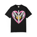 Magik Millenia Might Heart Sword Graphic T-Shirt — Pink Armor Heart Tee