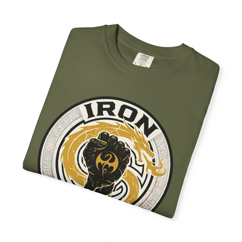 Iron Fist Graphic T-Shirt — Vintage Martial Arts Logo Tee