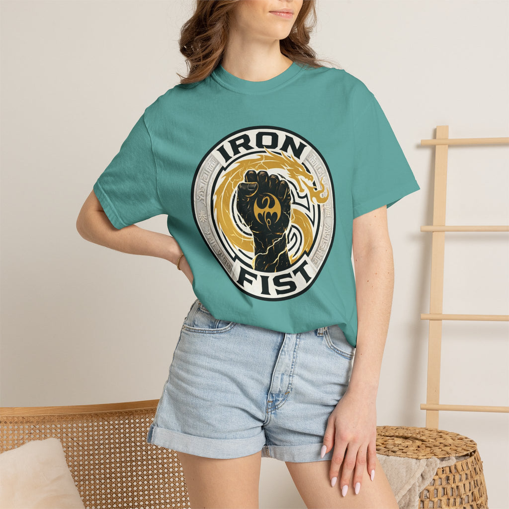 Iron Fist Graphic T-Shirt — Vintage Martial Arts Logo Tee