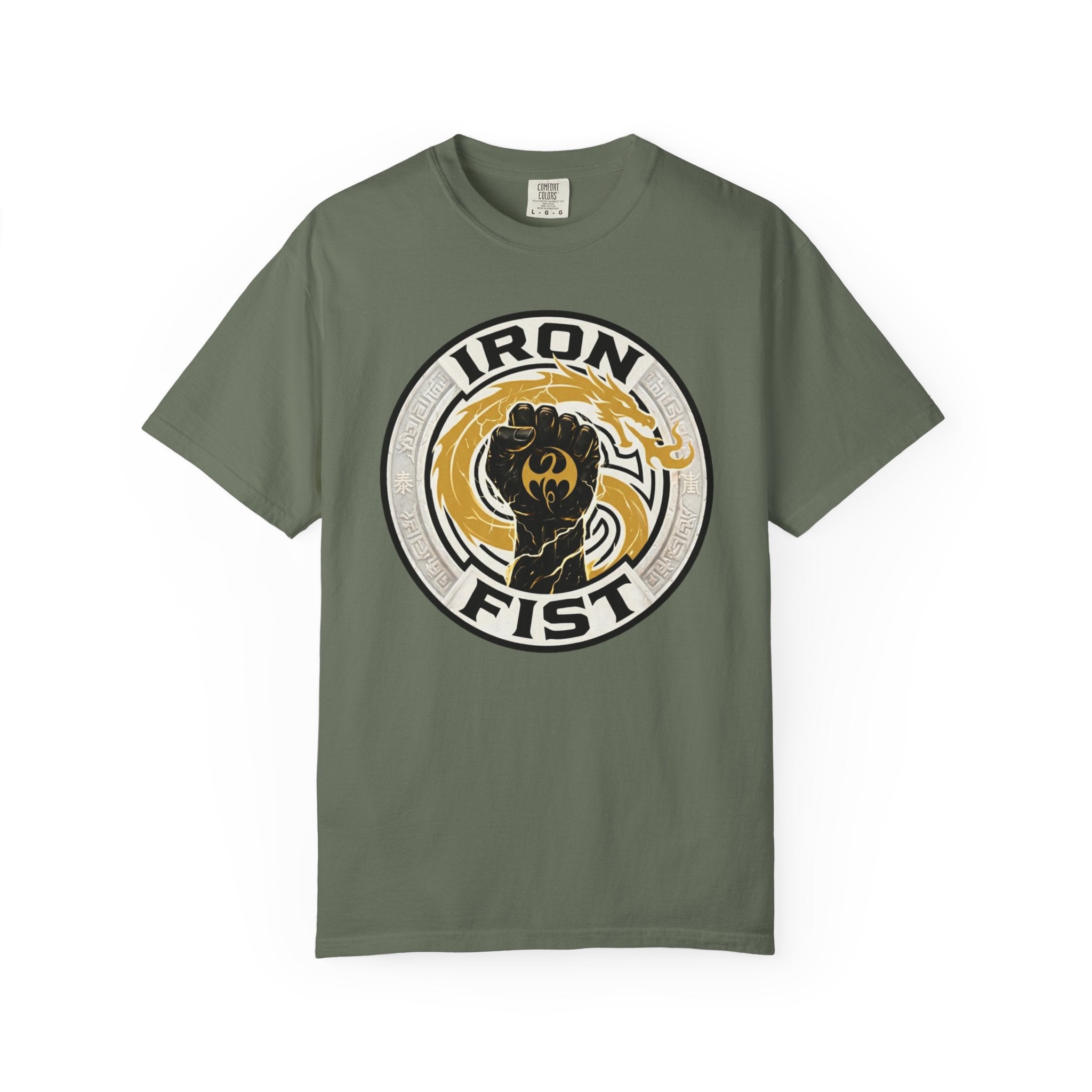 Iron Fist Graphic T-Shirt — Vintage Martial Arts Logo Tee