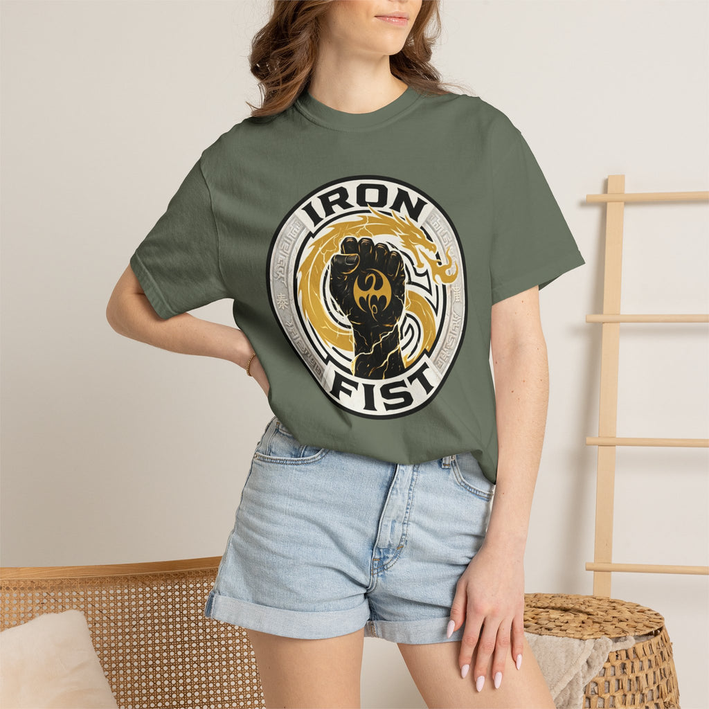 Iron Fist Graphic T-Shirt — Vintage Martial Arts Logo Tee