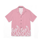 Copy of RIVALS INSPIRED HUMAN TORCH Pink Flame Camp Shirt – Heart Fire '4' Graphic Hawaiian Shirt