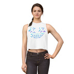 Rivals inspired Squirell Girl Cyber Hacker ESU Crop Top — Glitch Smile Graphic Women’s Cropped Tank