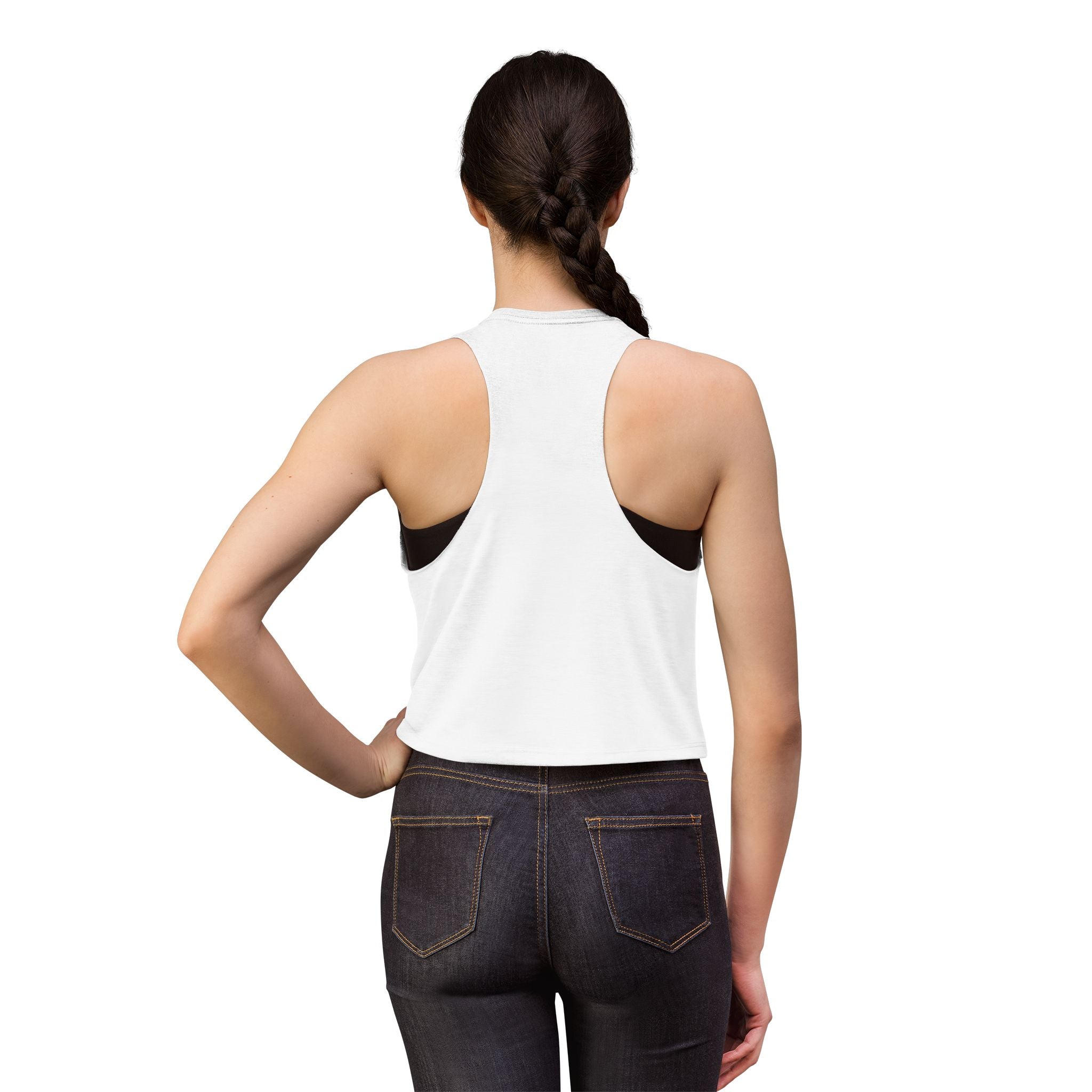 Rivals inspired Squirell Girl Cyber Hacker ESU Crop Top — Glitch Smile Graphic Women’s Cropped Tank