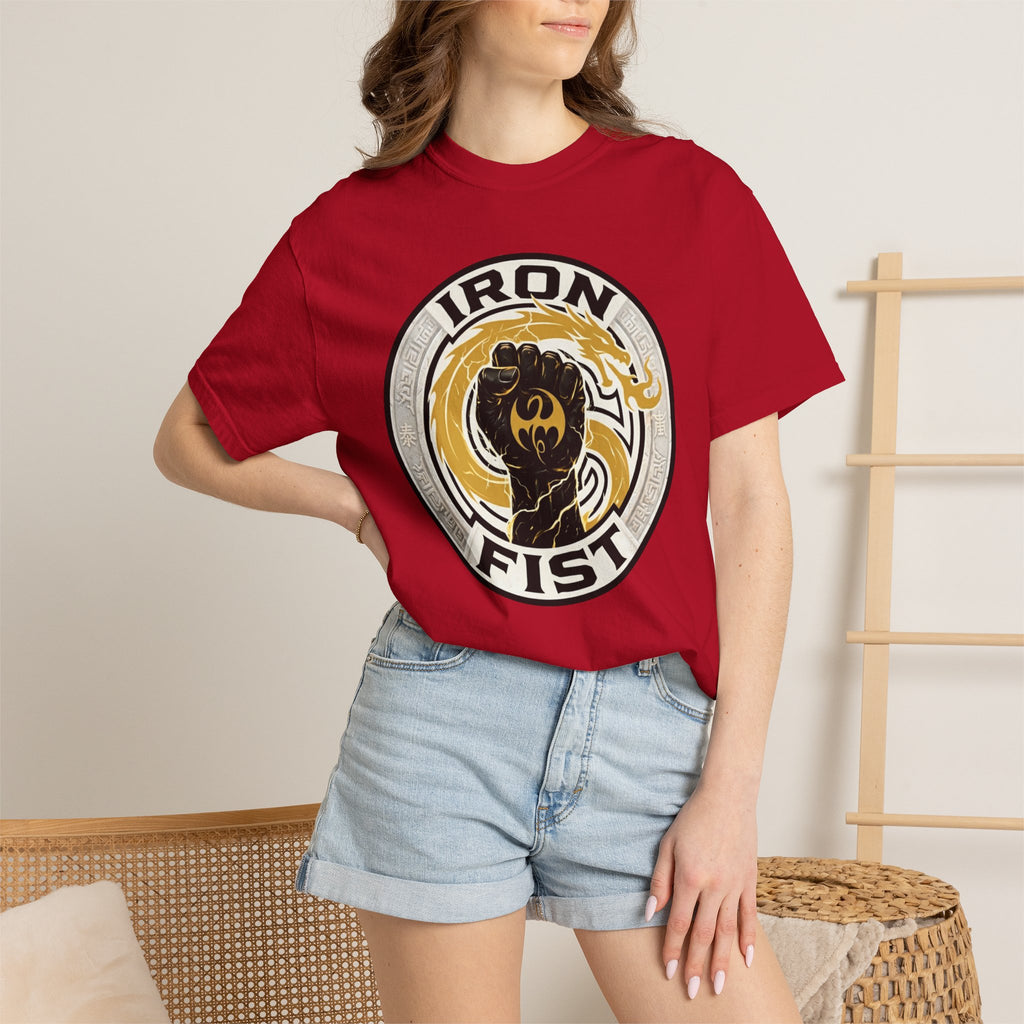 Iron Fist Graphic T-Shirt — Vintage Martial Arts Logo Tee